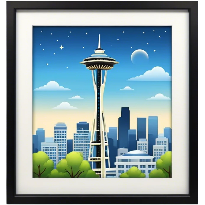 Space needle emoji