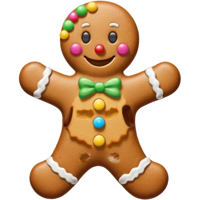 Christmas gingerbread emoji