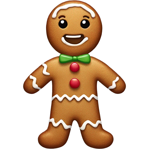 Gingerbread man emoji