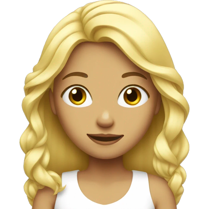 Blond girl with vine  emoji