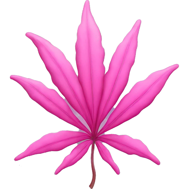 Pink weed emoji