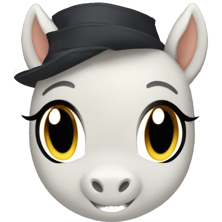 poney pie noir emoji