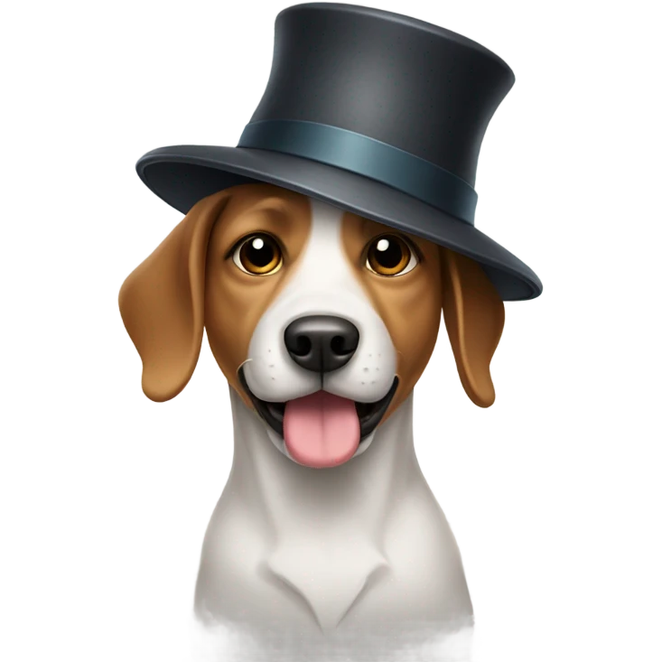 Dog in a hat emoji