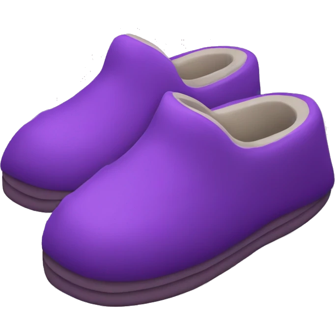 Purple slippers emoji