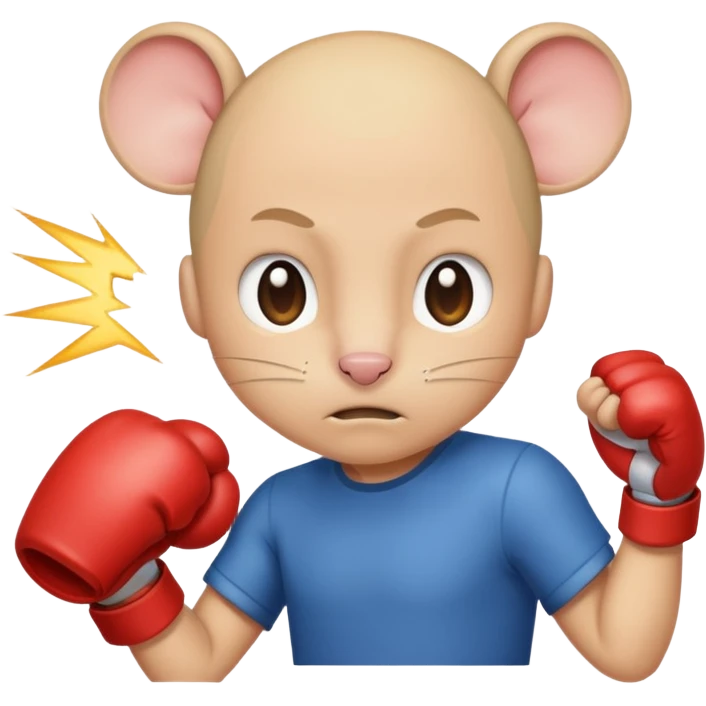 Beating mouse emoji