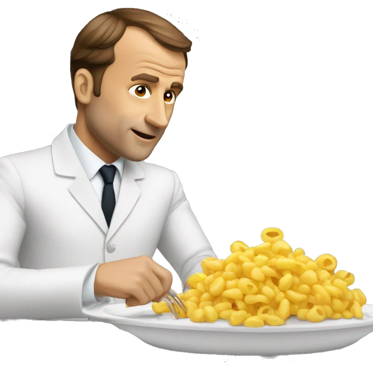 Macron qui mange emoji