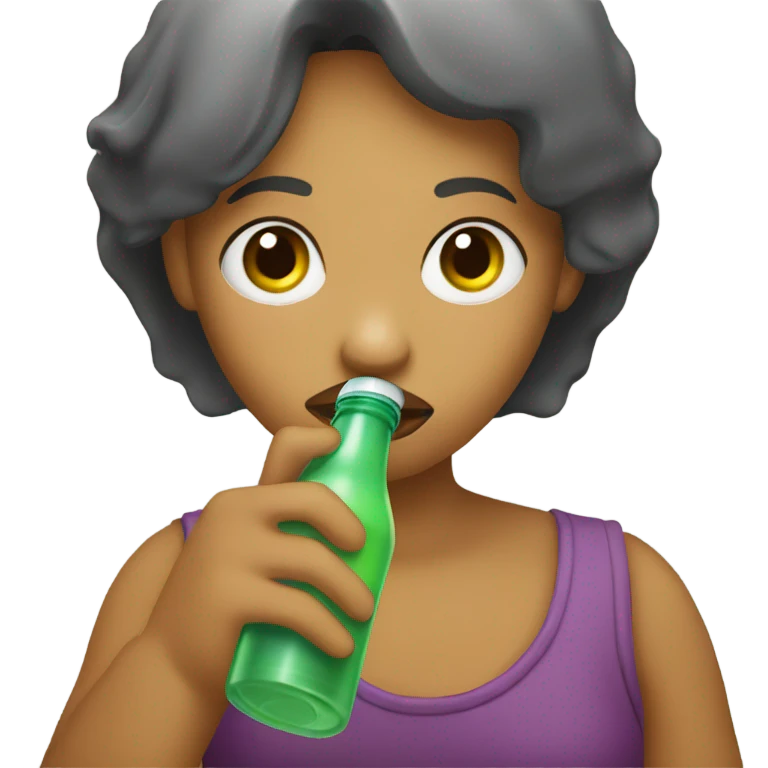 Drinking from bottle  emoji