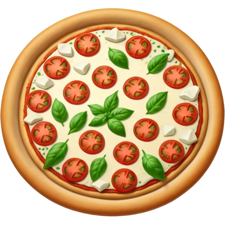 A pizza that embodies all the colors of France emoji