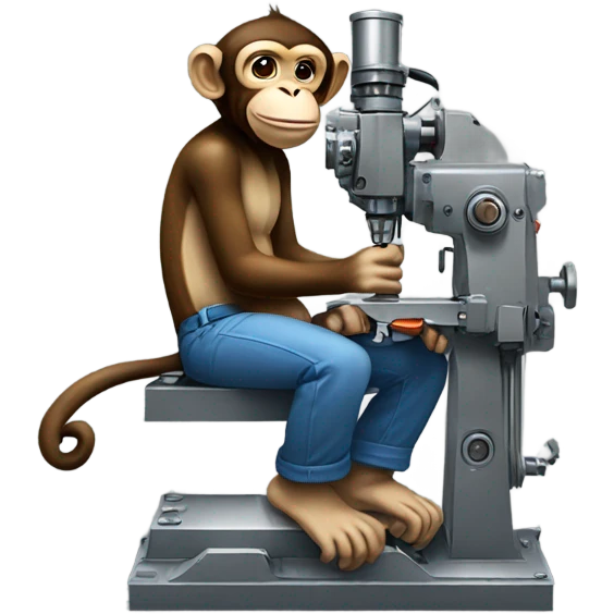 monkey on a knee mill emoji