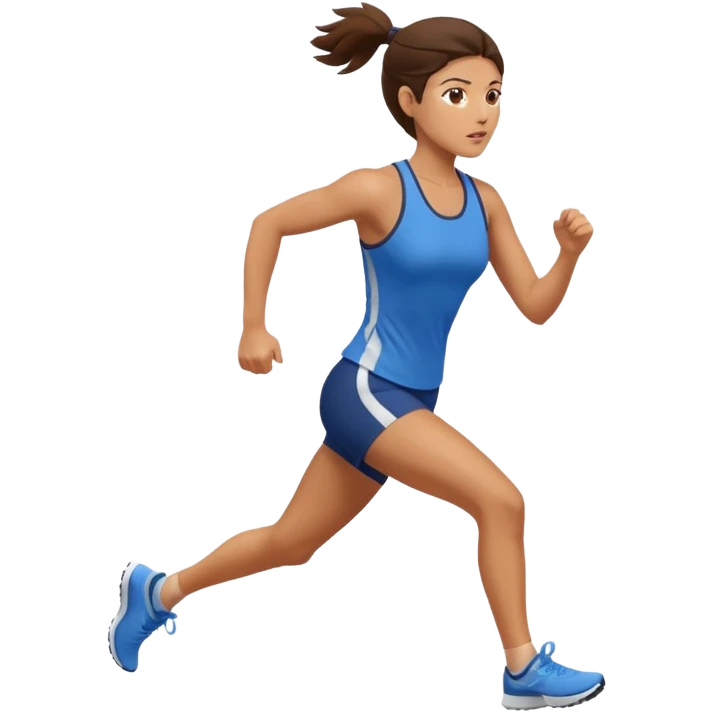 Woman running emoji