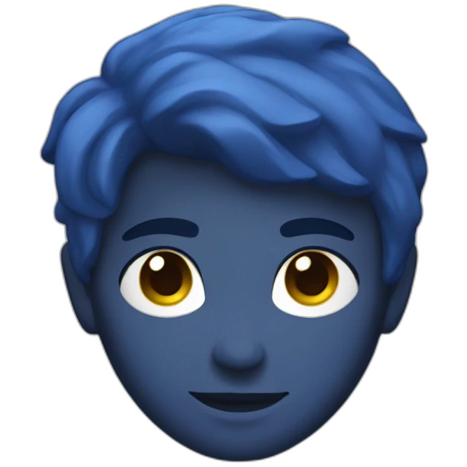 Sol azul emoji