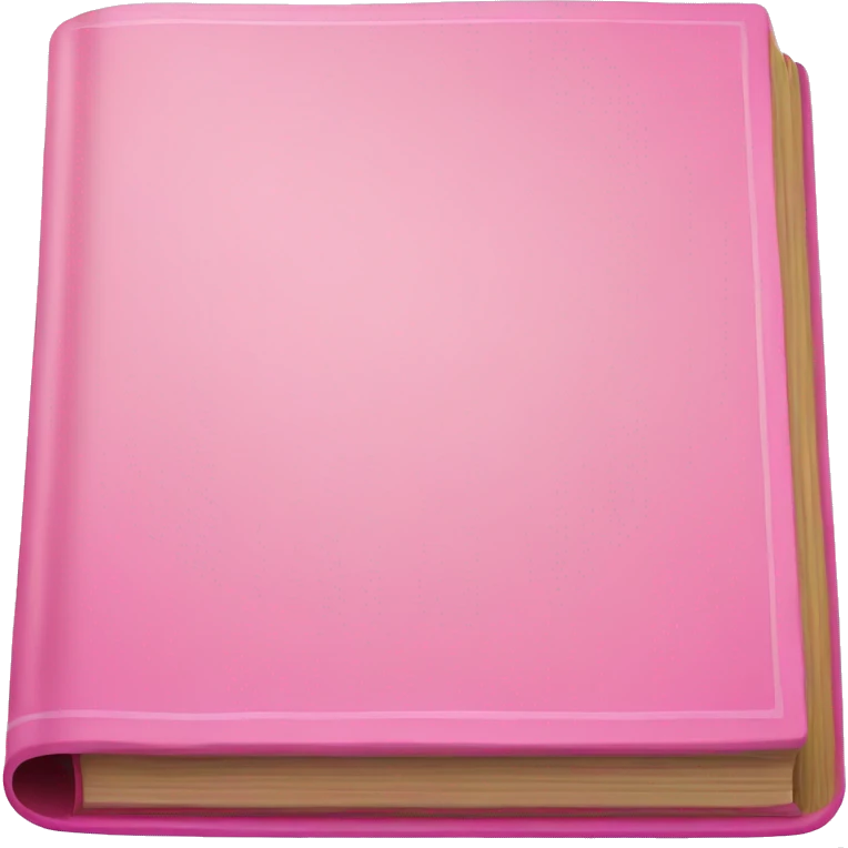 Pink book emoji