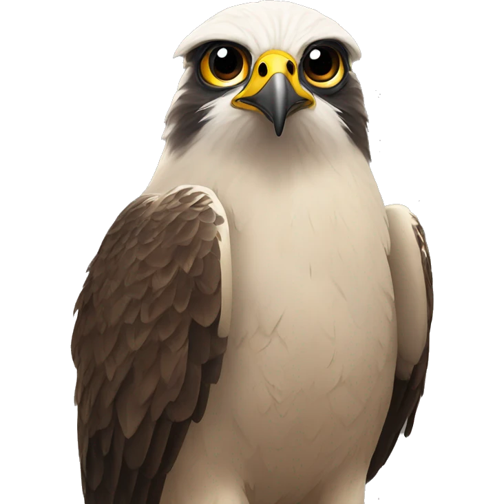 Falcon with lashes emoji