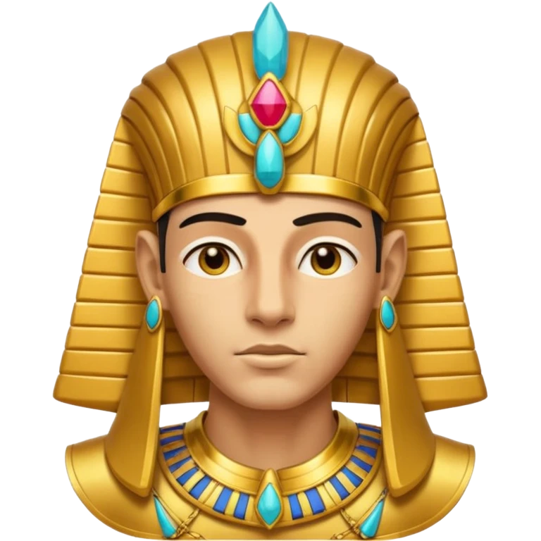 Pharaoh  male face character face only front face

 emoji