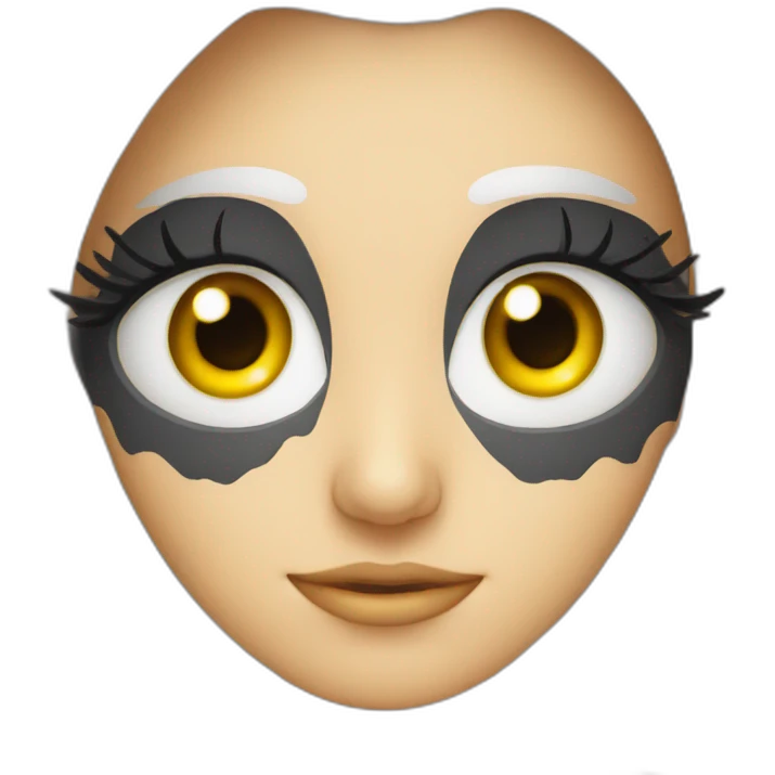 Eye with long eyelashes emoji