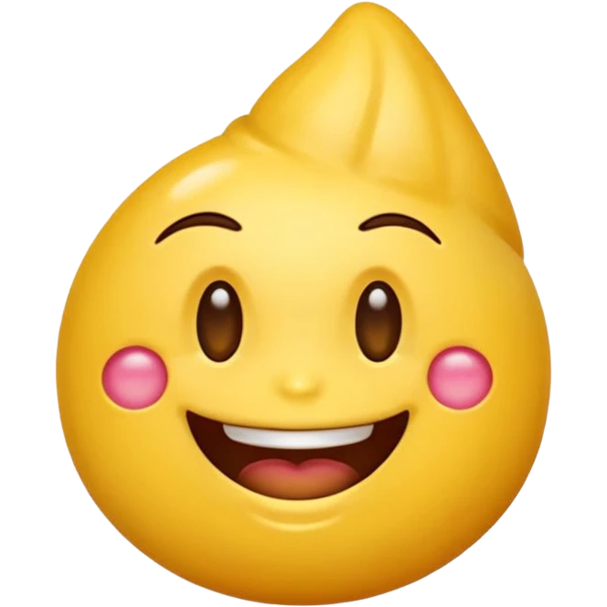 Emoji mordiéndose el dedo sonriendo de forma coqueta emoji