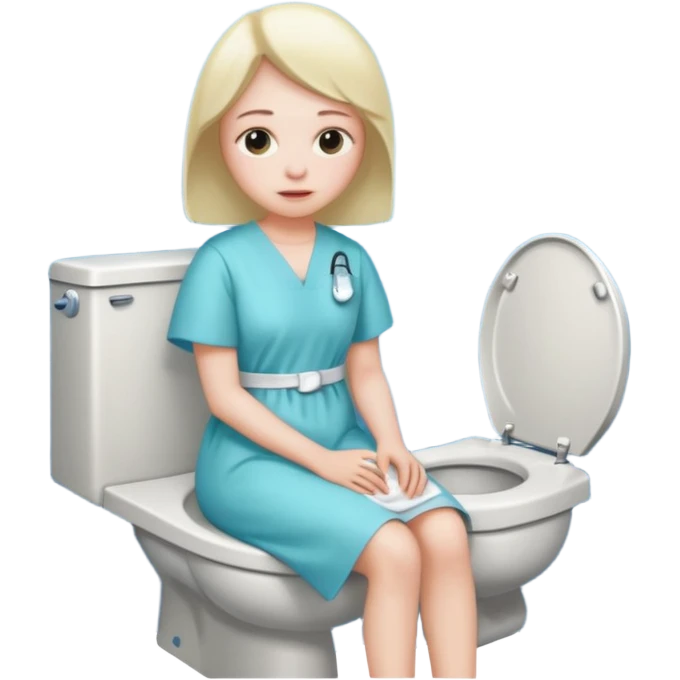 Do a human head in a toilet emoji