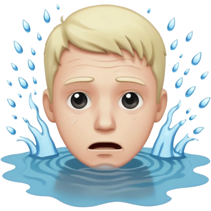 man drowning emoji