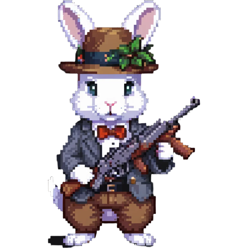 gangster rabbit emoji