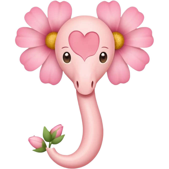 uterus with flowers, simple, clean, soft colors emoji