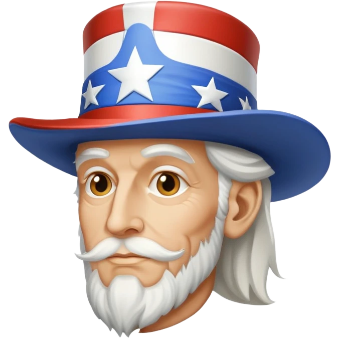 uncle sam standing side view emoji