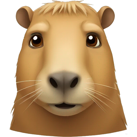 sad capybara head emoji