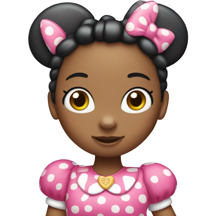 Hello kitty dressed as Minnie Mouse  emoji