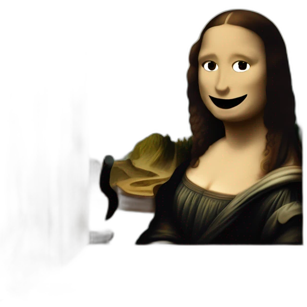 Mona Lisa painting emoji