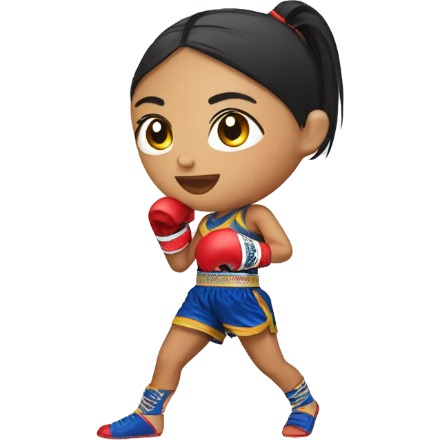 Muay Thai girl  emoji
