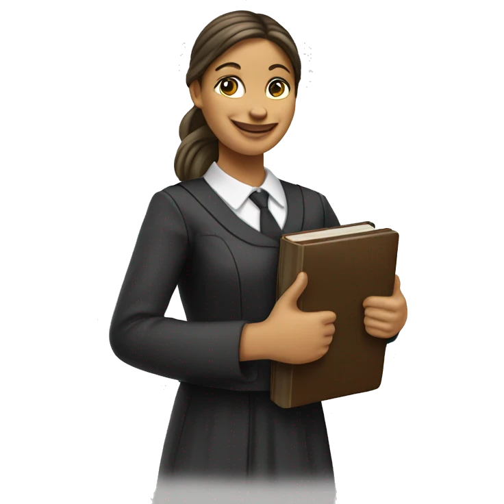 a female mormon missionary holding a bible and giving a thumbs up emoji