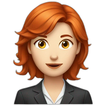 female redhead QA manager rolling eyes emoji