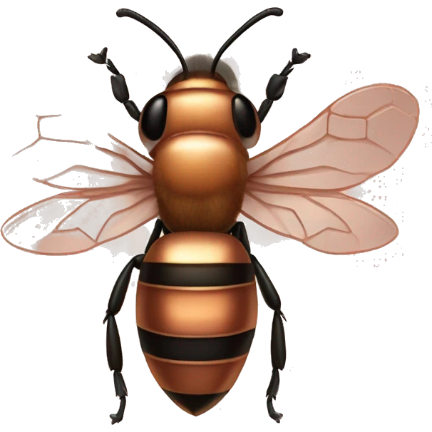 Rose gold honeybee emoji
