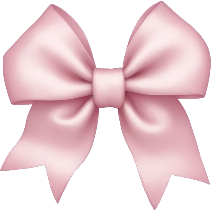 Light pink bow emoji