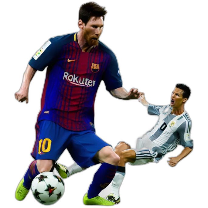 Messi kill Ronaldo emoji
