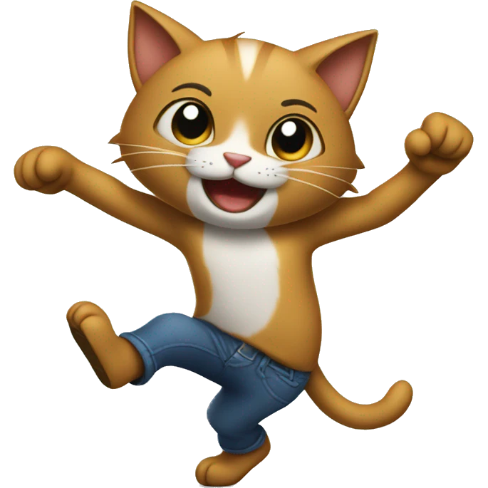 Gato bailando emoji
