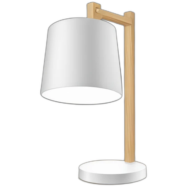 white-wood-desk lamp emoji