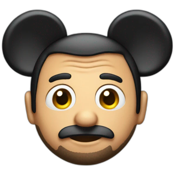 cyril hanouna with mickey ears emoji