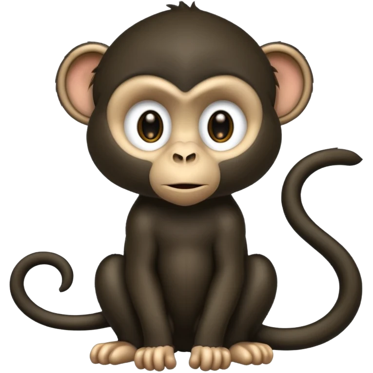Black monkey emoji