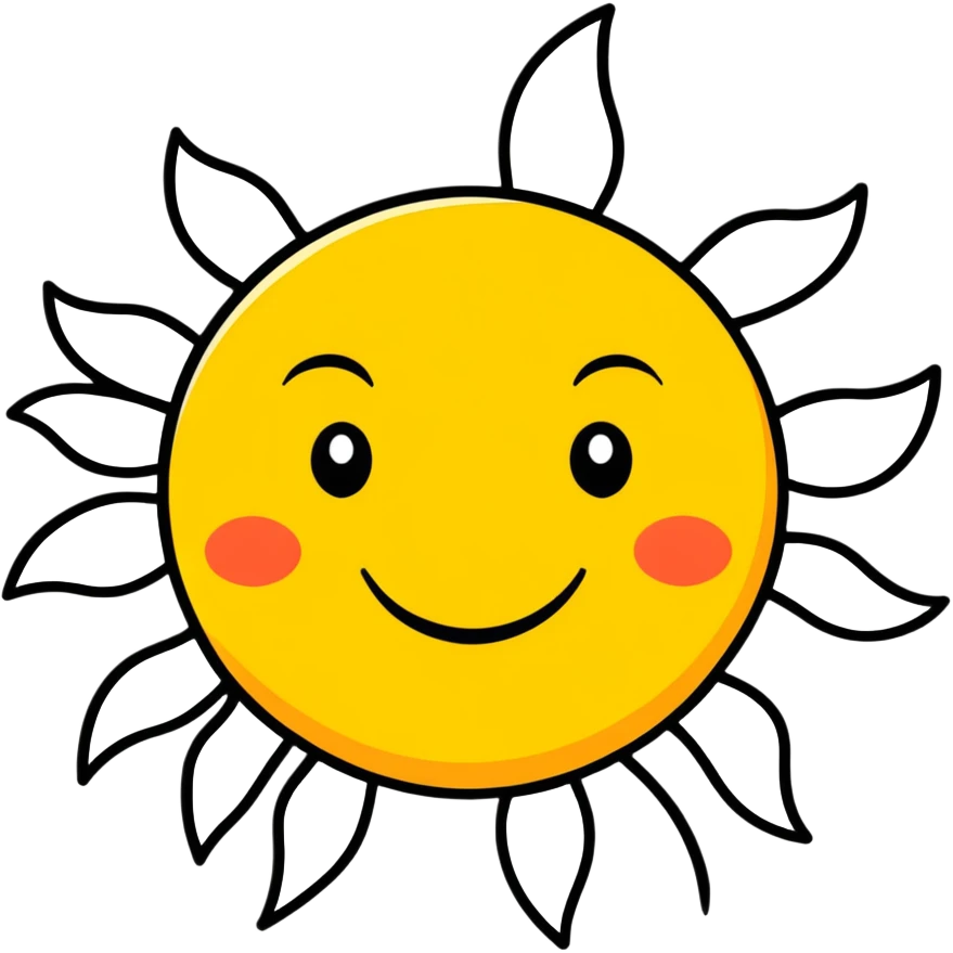smiling sun emoji