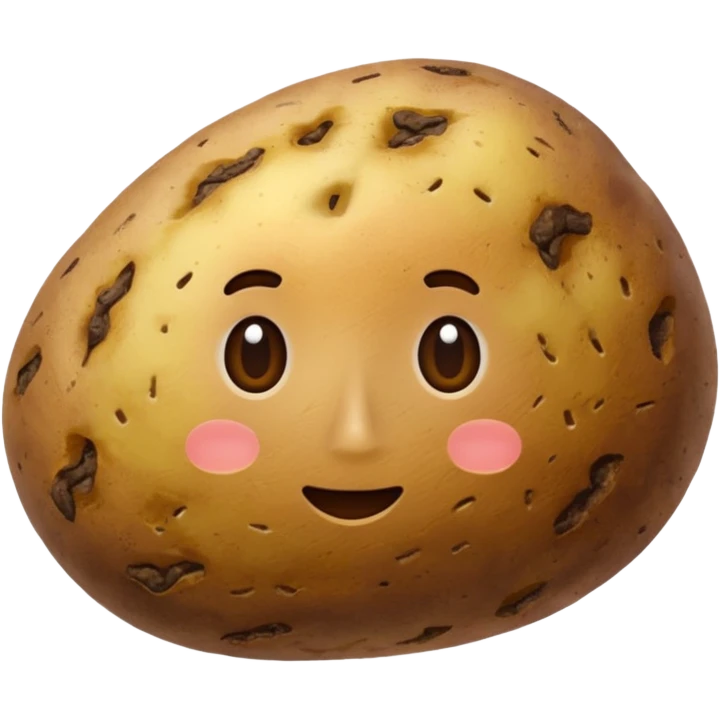 Potato, no face emoji