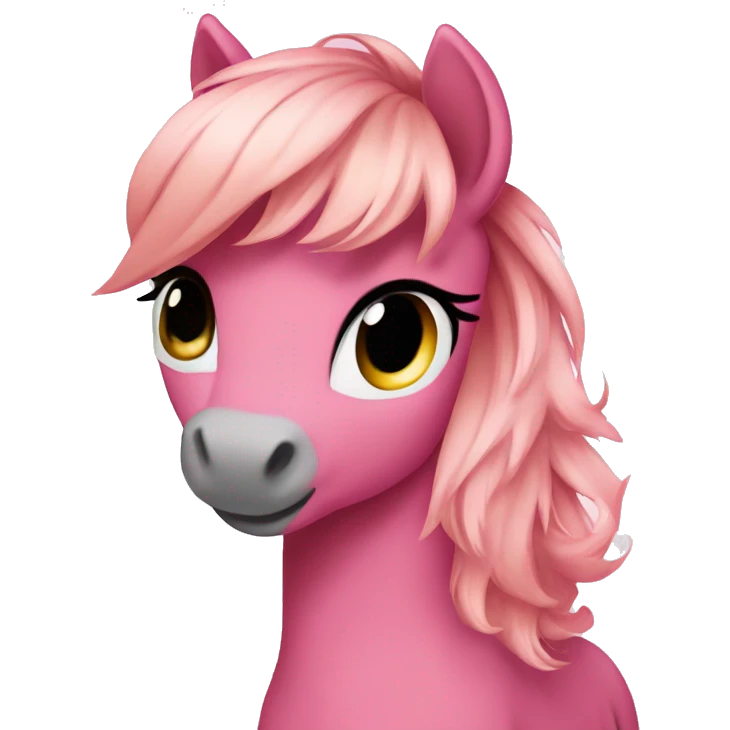 Pony in pink dress nice  emoji