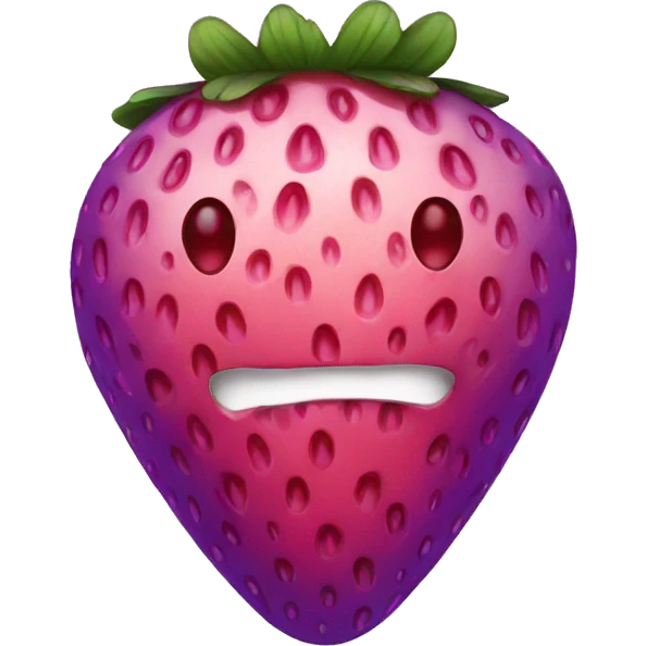 purple strawberry emoji
