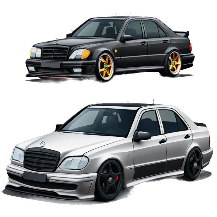 Mercedes e 190 evo 2 amg tunning black emoji