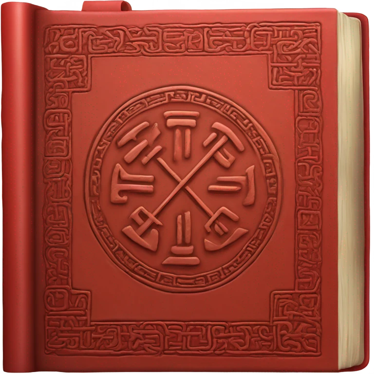 red learning runic book emoji