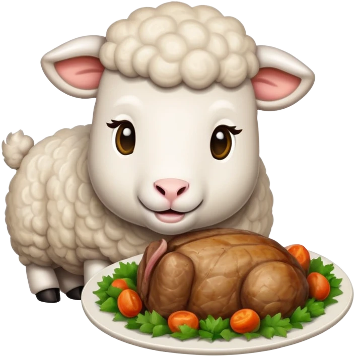 Lamb roast emoji