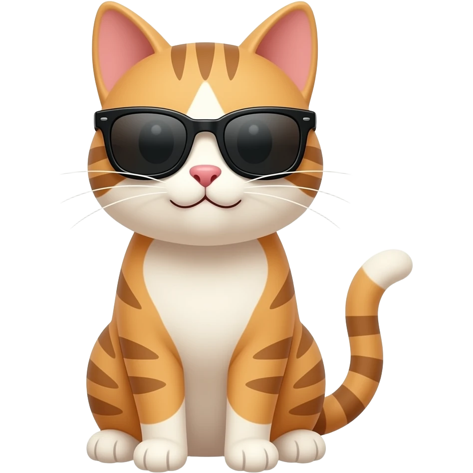 Cat wearing sunglasses emoji