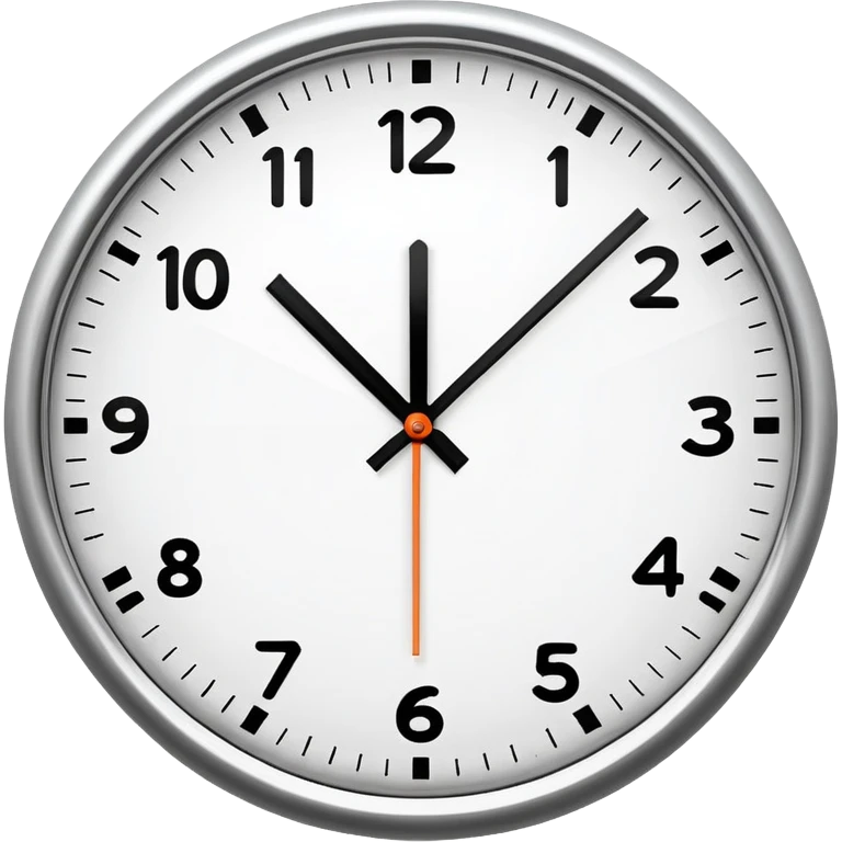 Clock showing 2 o'clock emoji