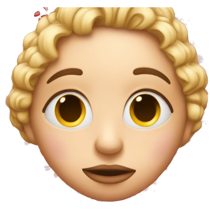 kissing face with many hearts around emoji