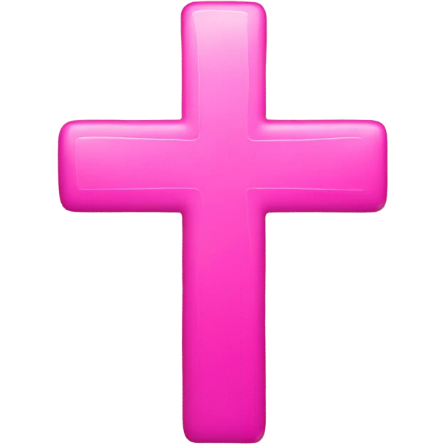 Pink cross emoji