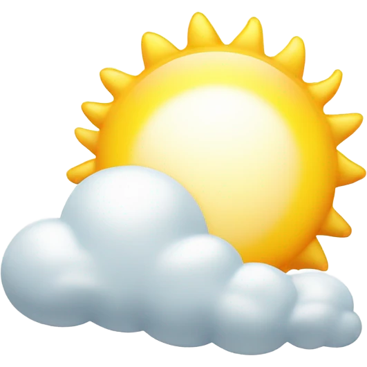 cloud computing sun emoji